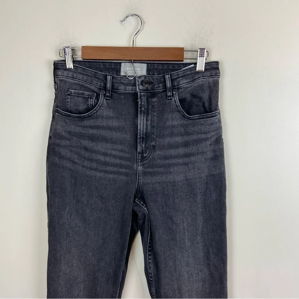 Everlane The High Rise Straight Jeans Grey Black‎ Size 29 Regular Casual Denim - Picture 2 of 9